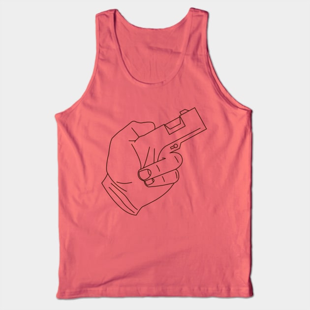 Hand Gun Tank Top by ANTICLOTHESdotCOM